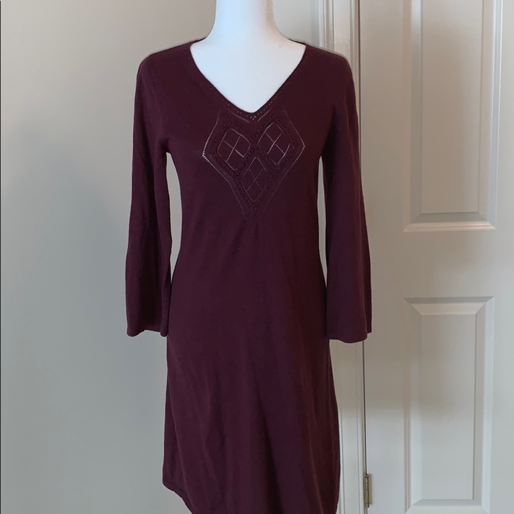 Deep maroon Territory Ahead dress
